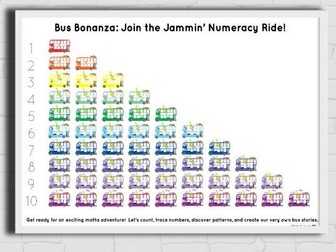 Join the Bus Bonanza! Explore the Jammin' Numeracy Ride with Rainbow London Buses.
