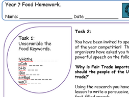 food for today homework activities answers