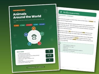 ESL Animals Around the World Reading Pack