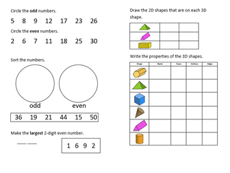 Year 2 - 'One a Day' Revision Booklet