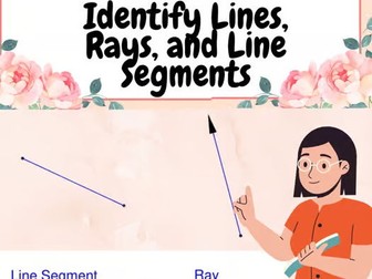 Identify Lines, Rays, and Line Segments - Coordinate Worksheets