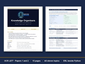 OCR J277 Knowledge Organisers – Full Spec
