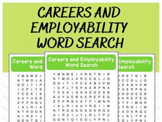 Careers and Employability - Word Search