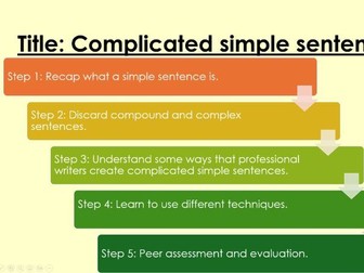 Complicating simple sentences