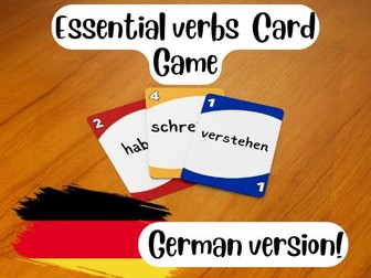 Vocabulary UNO: Essential verbs (German)