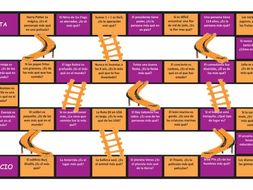 Superlative Adjectives Spanish Chutes and Ladders Board Game | Teaching ...