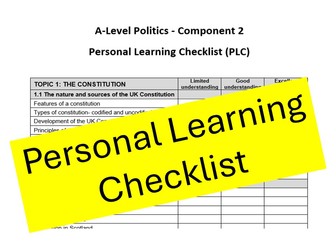 PLC Politics Edexcel - Component 2