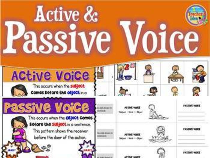 Active And Passive Voice Chart