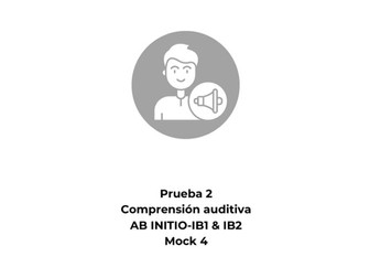 Spanish Ab Initio Listening Mock Exam 4