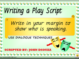 How to write play dialogue