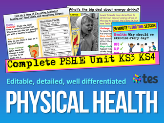 Physical Health PSHE