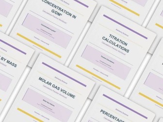 Edexcel GCSE Chemistry Calculation Practice Books Bundle | 14 Workbooks with Answers