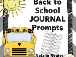 Back to School Journal: 25 Journal Writing Prompts