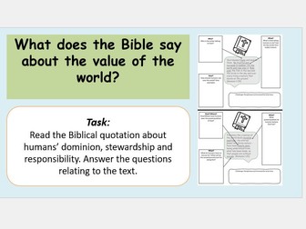 Value and Responsibility of the World