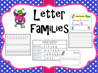 Letter families