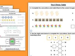 4 times table worksheet picture
