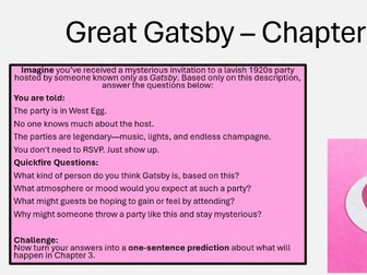 Love Through The Ages: Great Gatsby CHAPTER 3