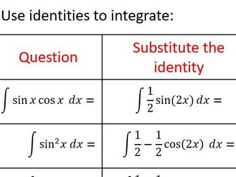 A level Maths DIFFERENTIATION & INTEGRATION worksheet