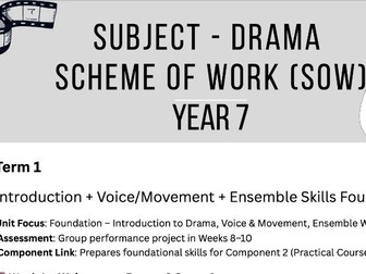 Drama Scheme of Work Year 7