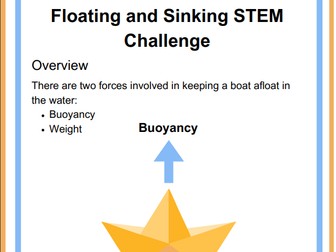 STEM Challenge: Floating and Sinking