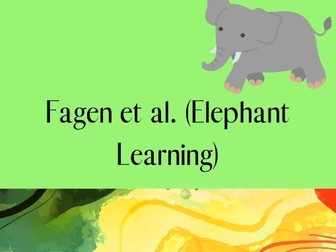 CIE - Fagen et al ( Elephant Learning)