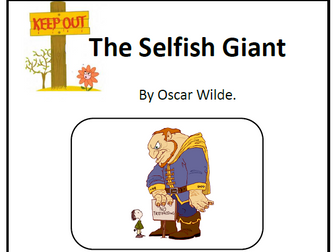 The Selfish Giant Cover page (editable and pdf).