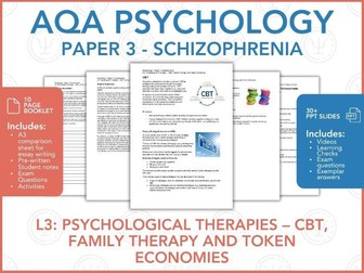 L3: Psychological Treatments - Schizophrenia - AQA Psychology