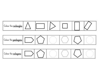 Name and recognise 2D shapes
