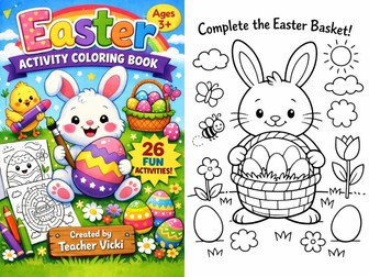 Easter Printable Activity Pack for Kids - Colour, Count & Play