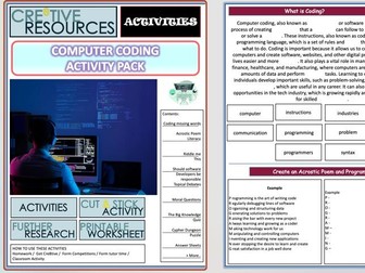 Computer Coding Activity Pack