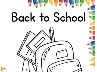 Back to School Activity Booklet