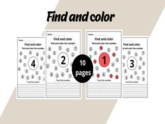 find and color Worksheets for kids.
