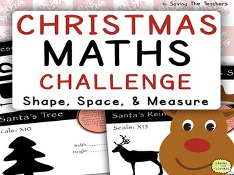 Christmas Math Challenge: Shape, Space, and Measure