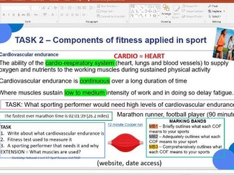 Task 2 LO1 Sports Science powerpoint