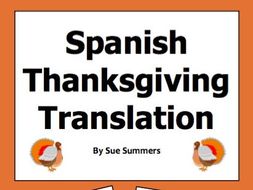 Spanish Thanksgiving Paragraph Translation Doy las Gracias Por