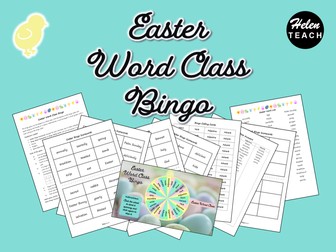 Easter Word Class Bingo Game