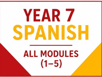 Year 7 Spanish Complete Module Set (Viva) with FREE Knowledge Organisers