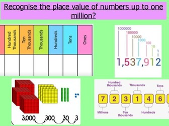 Year 5: Recognising place value of numbers. Active Inspire Flipchart and activities