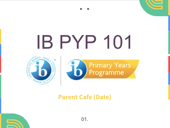 *Editable* IB PYP 101 | Parent Information Session