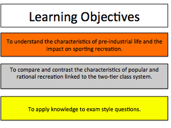 Sport & Society - Pre-Industrial Britain - Popular Recreation (pre-1780) - A Level PE (AQA) - #7581