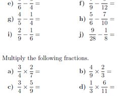Fractions worksheet (with solutions) | Teaching Resources