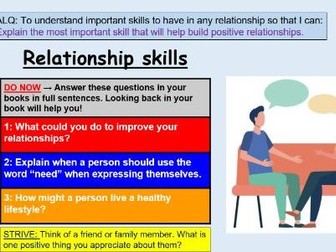 Relationship skills