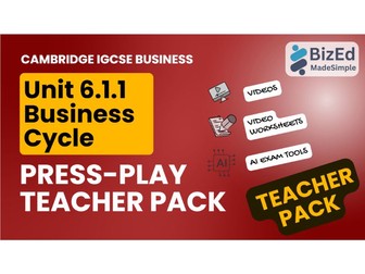 IGCSE 6.1.1 Business Cycle