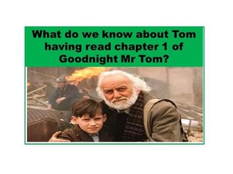 Goodnight Mr Tom chapter 1- What do we know about Tom inference lesson