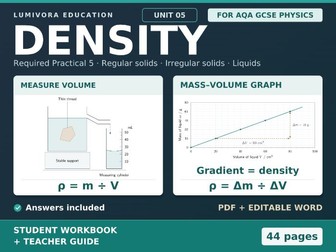 Density Required Practical 5 | AQA GCSE Physics Workbook