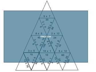 Multiplication Triangle Puzzle