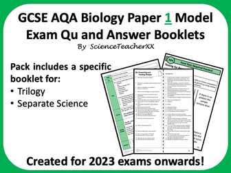 AQA GCSE Biology Paper 1 Revision Booklet