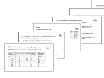 GCSE Osmosis Experiment Worksheets – Differentiated Activities with Model Data