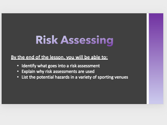 GCSE PE - Risk Assessing