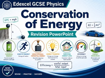 Edexcel GCSE Physics: Conservation of Energy Revision PowerPoint